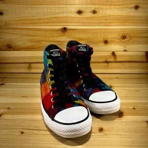 Unisex Converse All-Star Woolrich Plaid Sneakers W9 M7